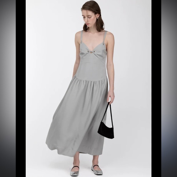 OAK + FORT Dresses & Skirts - NWT Oak + Fort DROP-WAIST DRESS WITH METAL EYELETS
